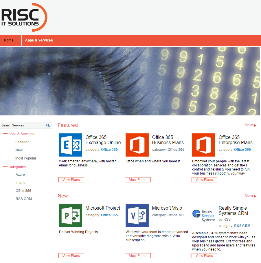 Risc It Solutions Cloud marketplace powered by the interworks.cloud